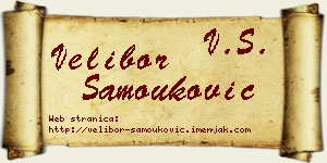 Velibor Samouković vizit kartica